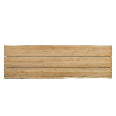 Tafelblad in teak - Naturel - L 420  x B 112 cm