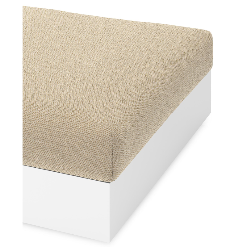 Como poef in wit aluminium met althea camel all weather cosytica kussen