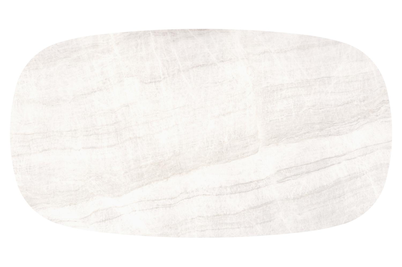 Amico tuintafel bombo xl in beige aluminium en volkeramiek Taj Mahal - L 270 x B 148 x H 73.5 cm