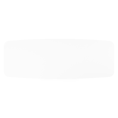 Orso tuintafel bootvorm in wit aluminium en volkeramiek arctic white - L 315 x B 115 x H 75 cm