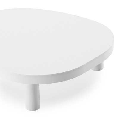 Donato loungetafel in wit aluminium - L 91 x B 76 x H 25 cm