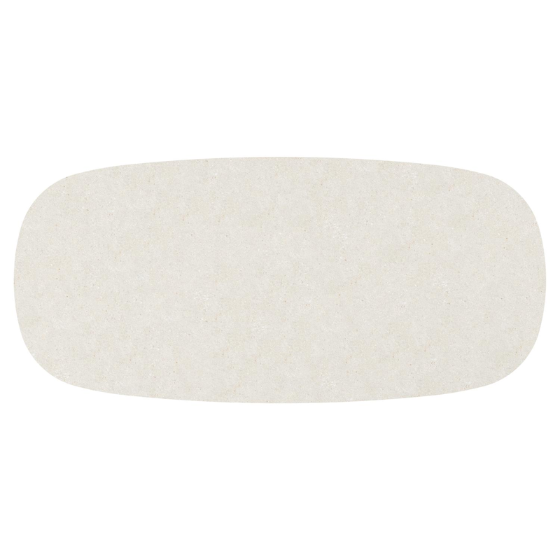 Amico tuintafel bombo in beige aluminium en volkeramiek Shilin - L 270 x B 125 x H 73.5 cm