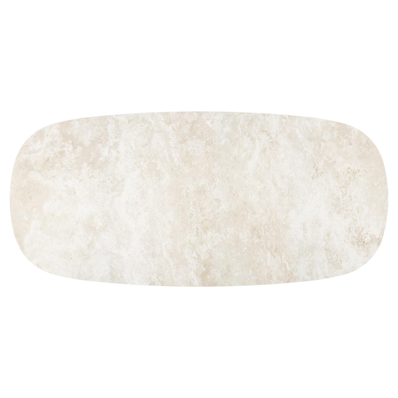 Amico tuintafel bombo in zwart aluminium en volkeramiek Rapolano - L 270 x B 125 x H 73.5 cm