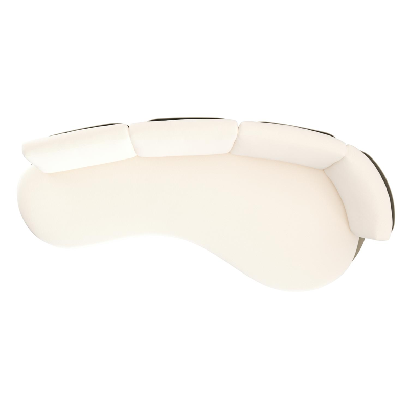 Donato loungebank in beige aluminium met lopi snow all weather sunbrella® luxe kussen