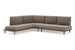 Chaise longue rechts + 2-zit