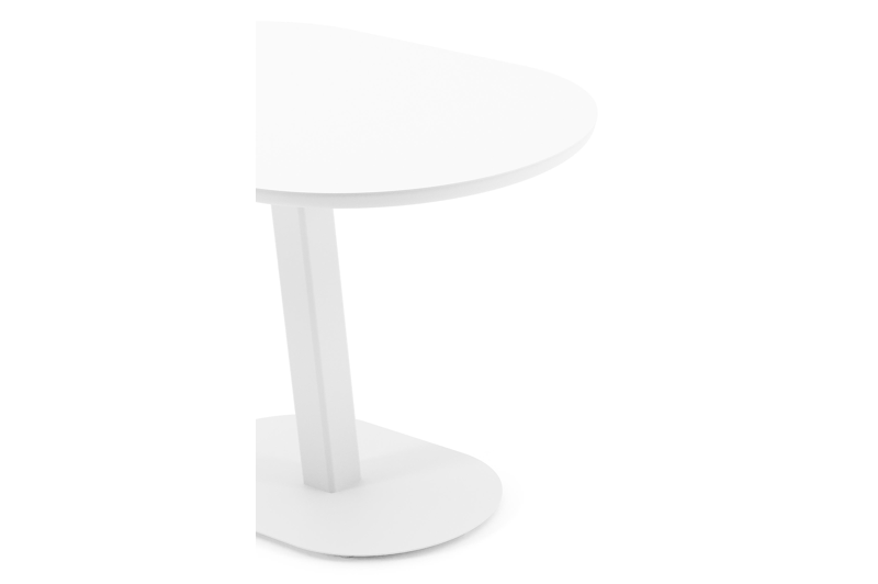 Teramo kantelbare tuintafel rechthoekig in wit aluminium - L 110 x B 70 x H 74 cm