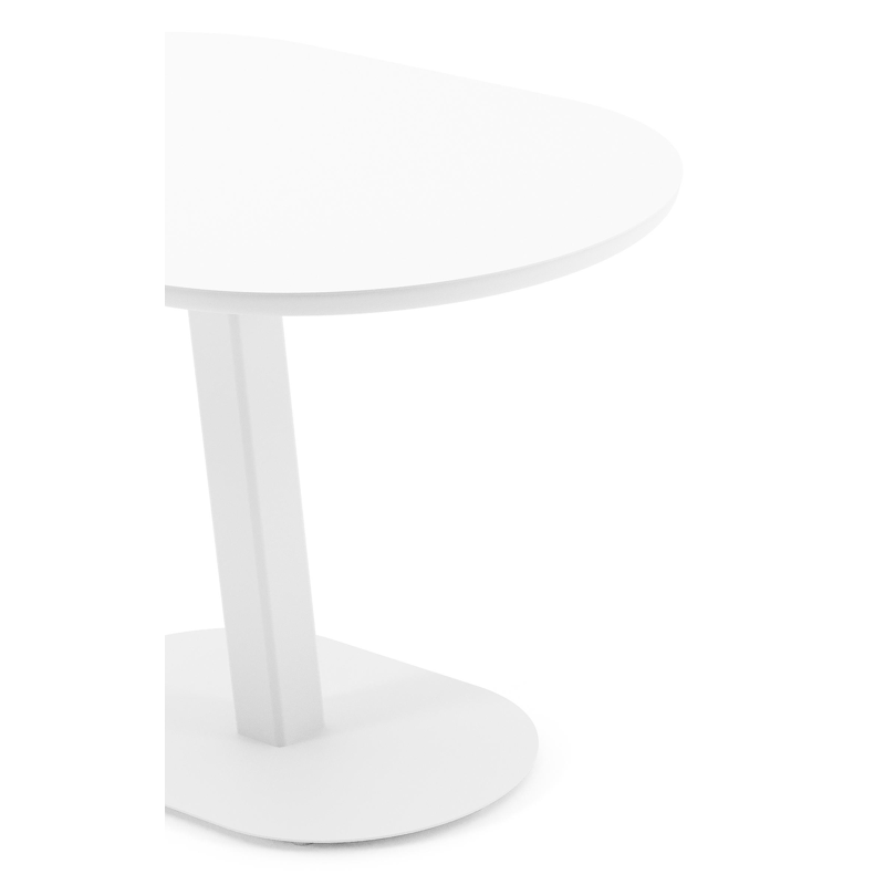 Teramo kantelbare tuintafel rechthoekig in wit aluminium - L 110 x B 70 x H 74 cm