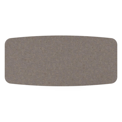 Donato tuintafel bootvorm in zwart aluminium en volkeramiek wulong - L 255 x B 115 x H 73 cm