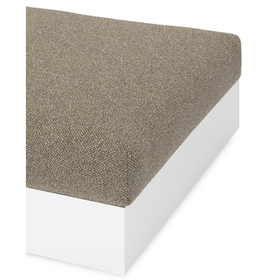 Pouf Como en aluminium blanc et coussins en all weather cosytica madagascar burch