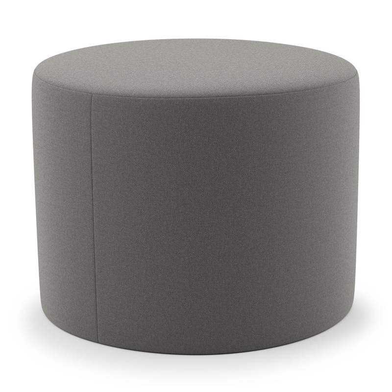 Pouf Masso arrondis en natte dark taupe All weather sunbrella® luxe - Diam. 55 x Haut. 40 cm