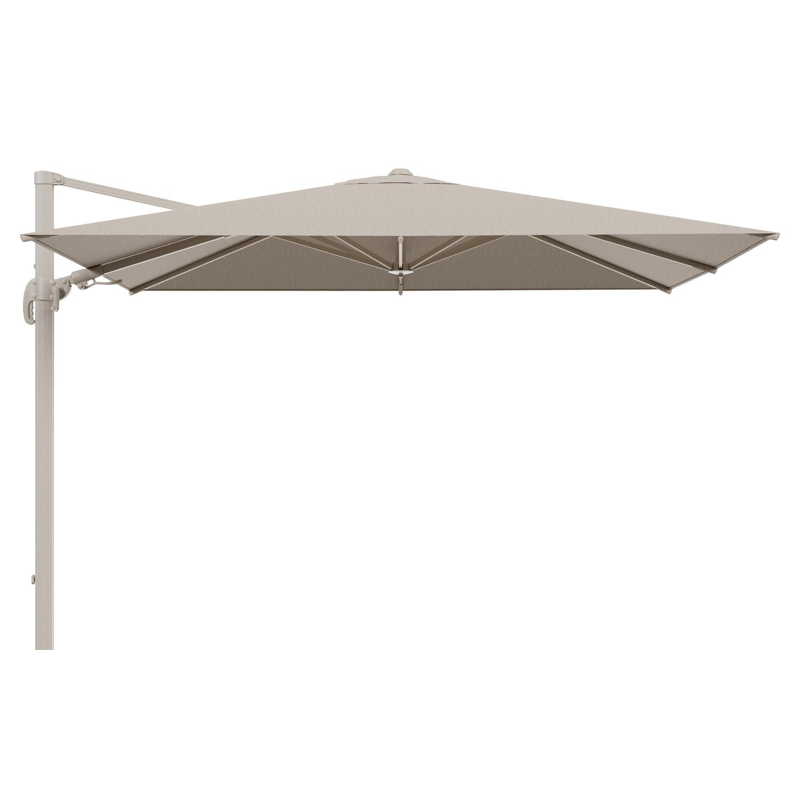 Parasol pedant Avola avec fonction tilt en aluminium beige avec toile de parasol en Weather+Softtouch rustic - Lg.1 200 x Lg.2 300 cm (sans pied de parasol)