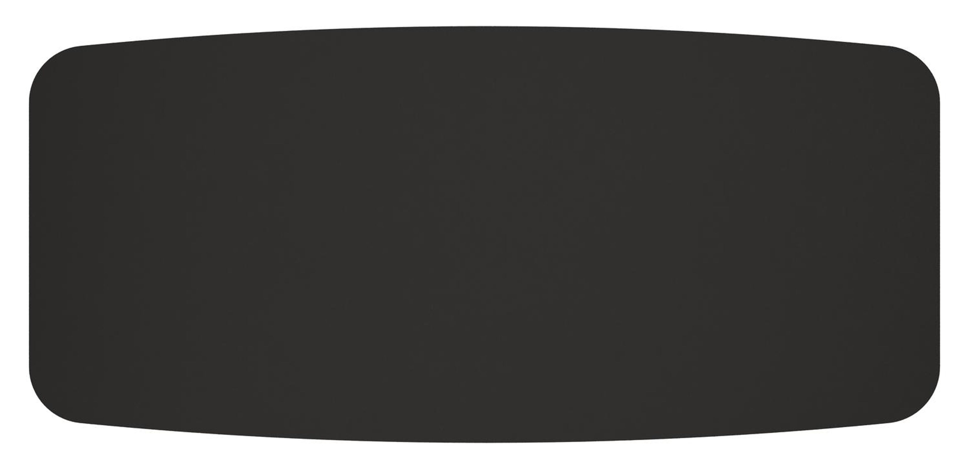 Mosa bootvormige tuinset in zwart aluminium en sintered stone notte minerale met 6 Matera tuinstoelen