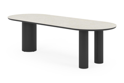 Ovale - Lg. 260 x Lrg. 100 x Haut. 74 cm