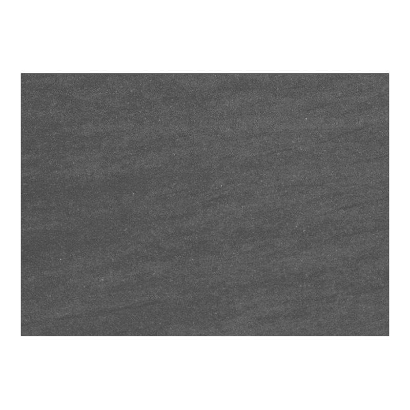 Cirello Pop up bijzettafel in zwart aluminium en basalt black volkeramiek - L 70 x B 50 x H 66 cm