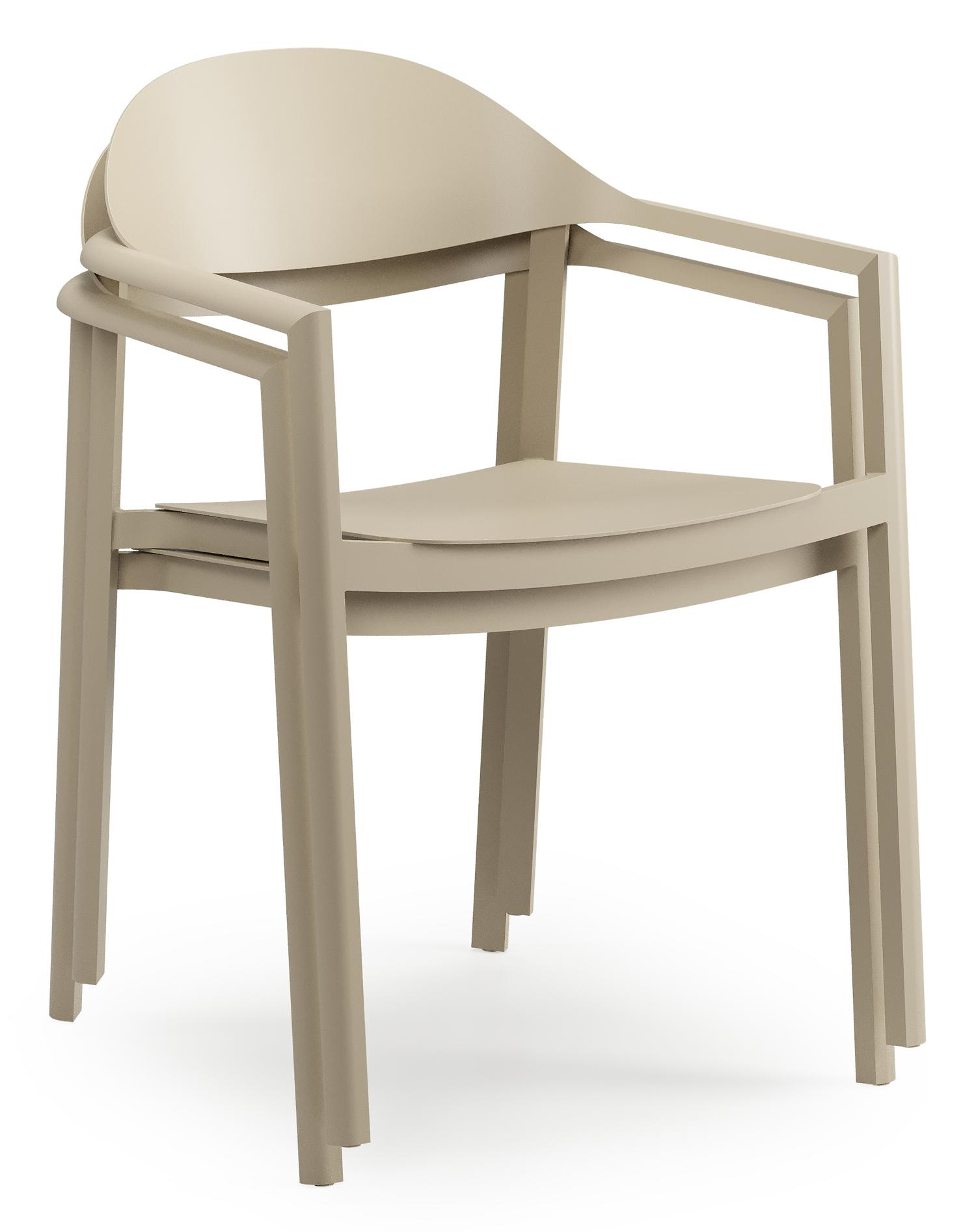 Chaise de jardin Piemonte en aluminium beige