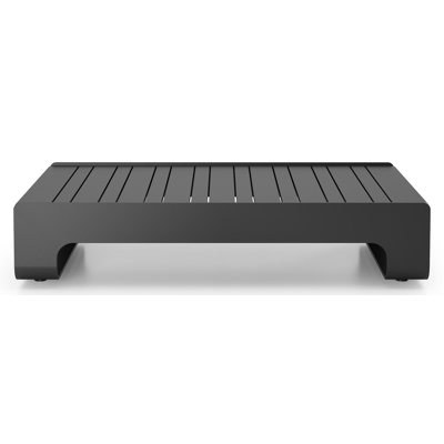 Atessa loungetafel in zwart aluminium - L 117,5 x B 70 x H 30 cm