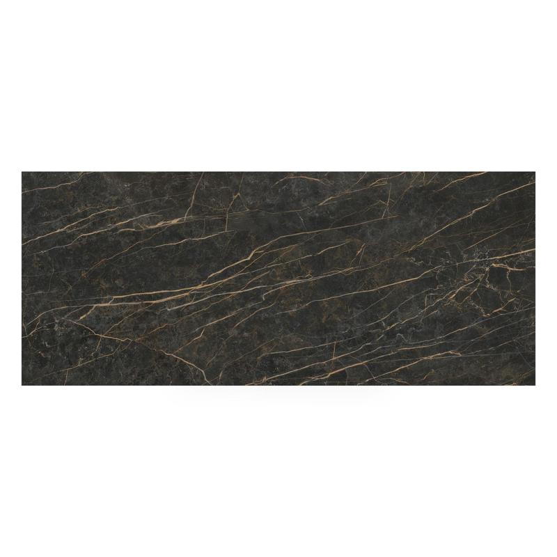 Cesano tuintafel rechthoekig in wit aluminium en volkeramiek Black Obsession - L 240 x B 100 x H 75 cm