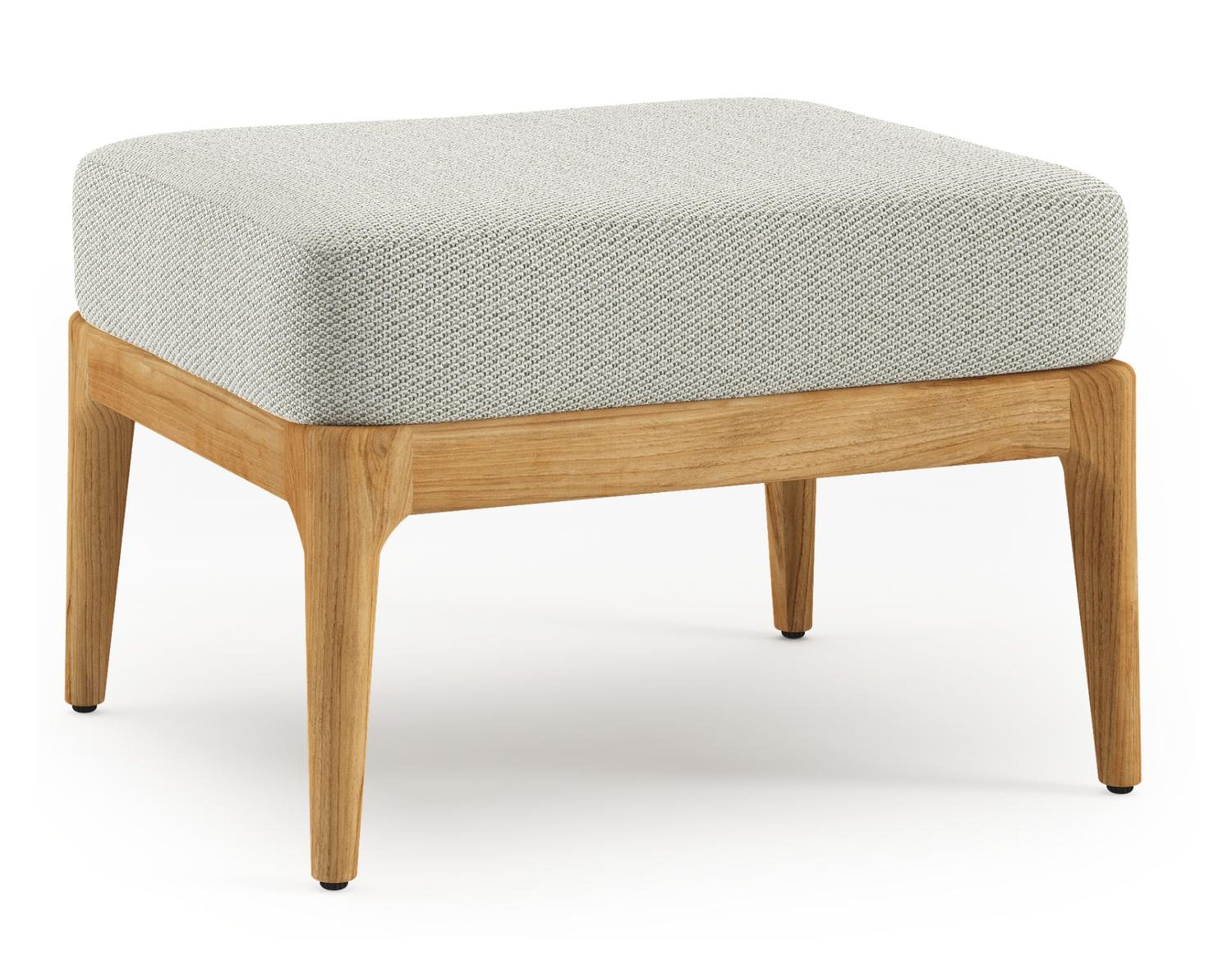 Orso poef in teak met Lopi Bud all weather sunbrella® luxe kussen