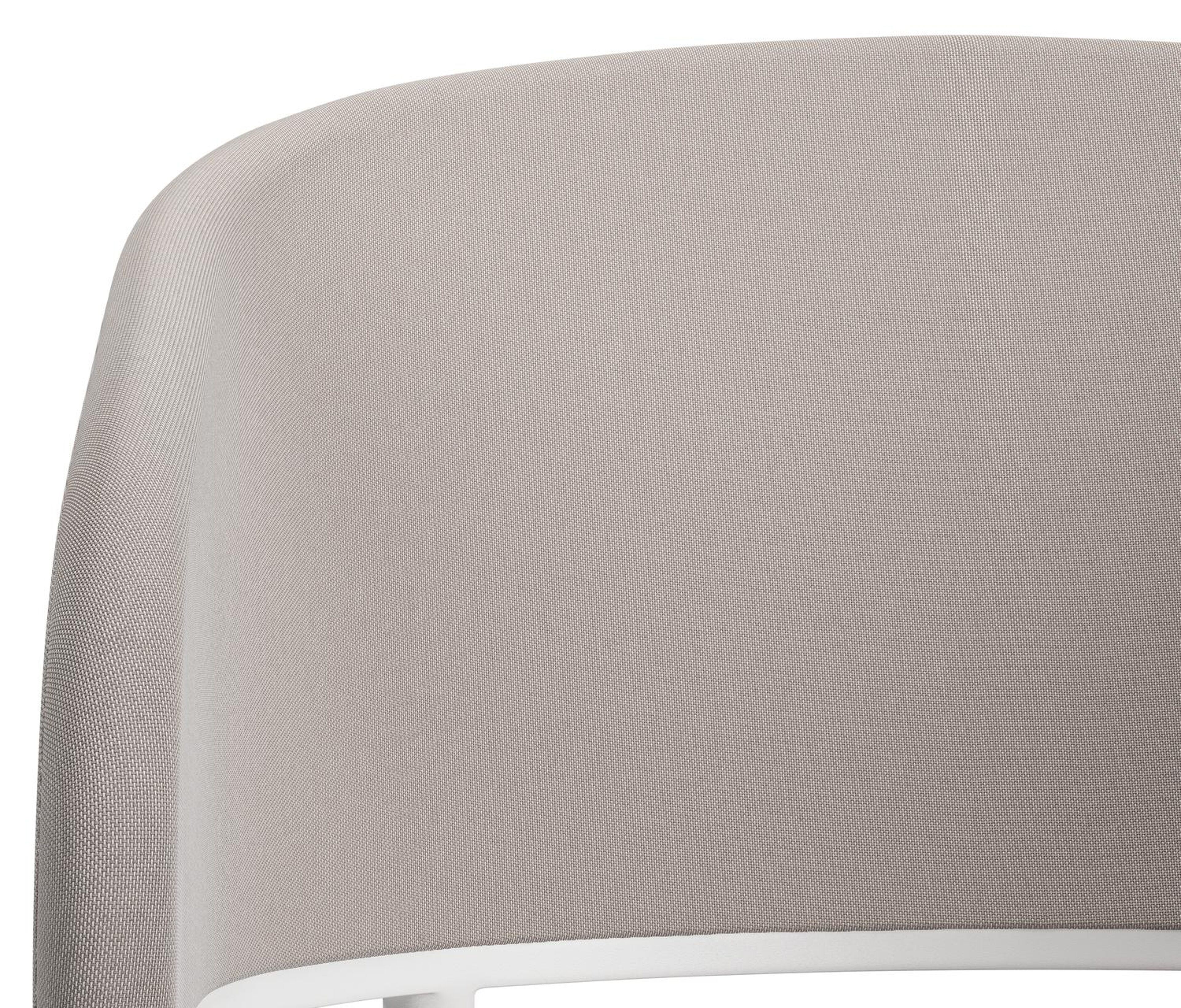 Lacrima tuinstoel in wit aluminium en beige comfort textilene