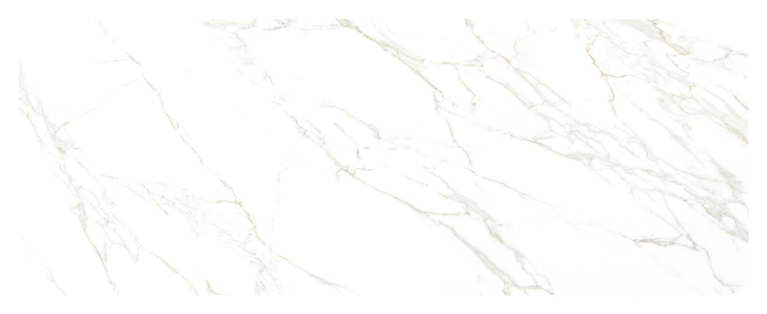 Orso tuintafel rechthoekig afgerond in beige aluminium en volkeramiek Calacatta - L 290 x B 110 x H 74.5 cm