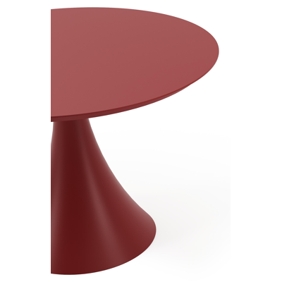 Fano tuintafel rond in ruby aluminium - Dia. 110 x H 75 cm