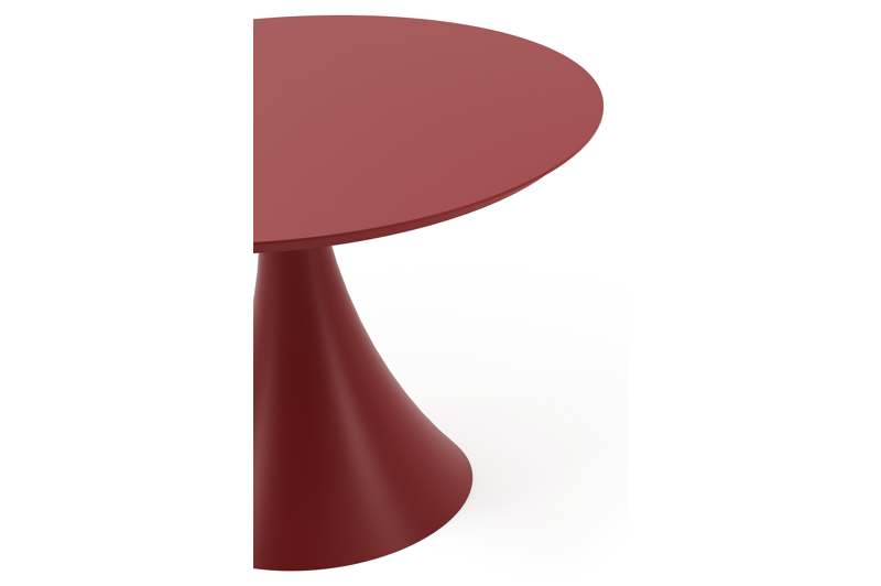 Fano tuintafel rond in ruby aluminium - Dia. 110 x H 75 cm