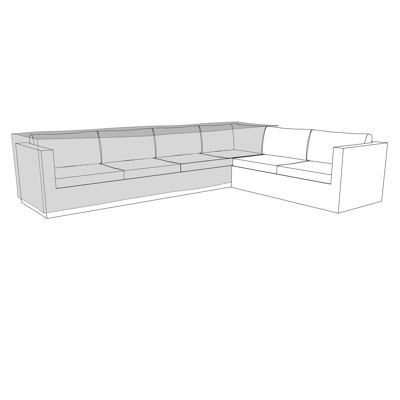 Beschermhoes voor Canna lounge 3-zit + hoek