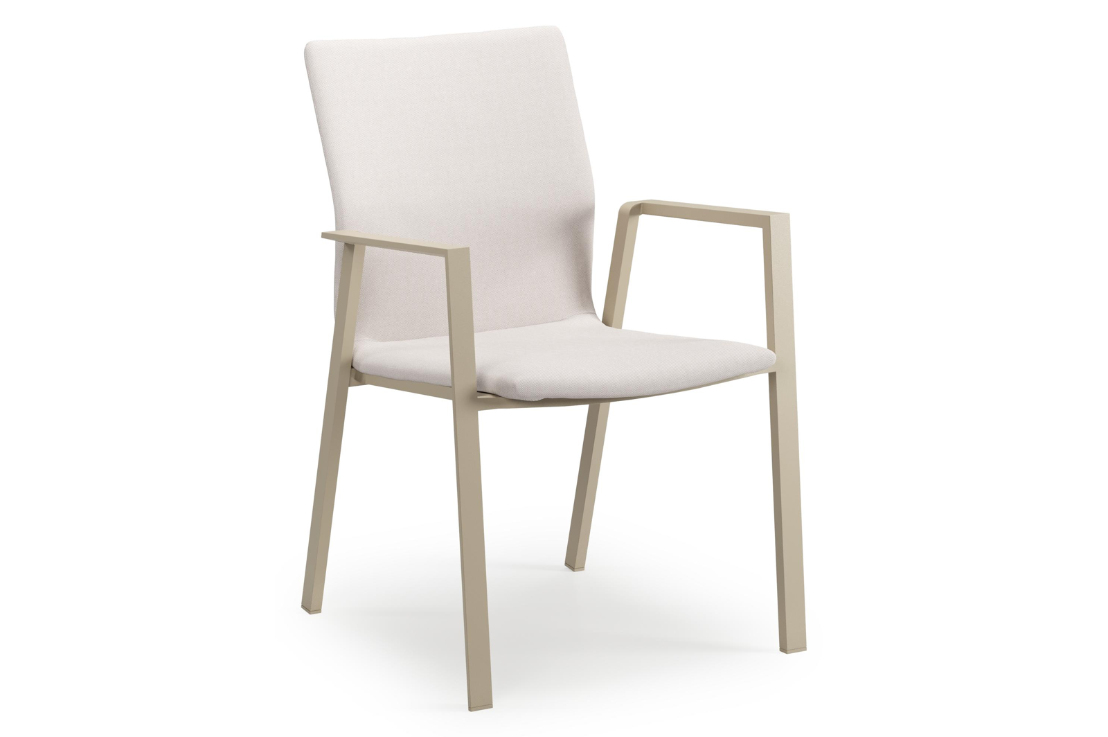 Madura tuinstoel in beige aluminium en beige comfort textilene