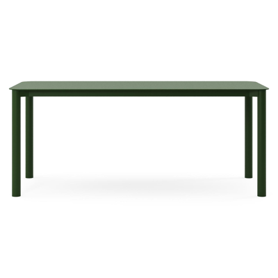 Orso tuintafel rechthoekig afgerond in groen aluminium - L 200 x B 80 x H 74.5 cm