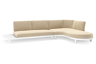 Chaise longue links + 2-zit