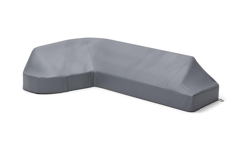 Donato beschermhoes lounge chaise longue rechts + 2-zit - L1: 204 cm x L2: 335 cm x B: 97 cm x H: 68 cm