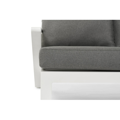 Cella loungeset in wit aluminium met grijs weather+ softtouch kussens
