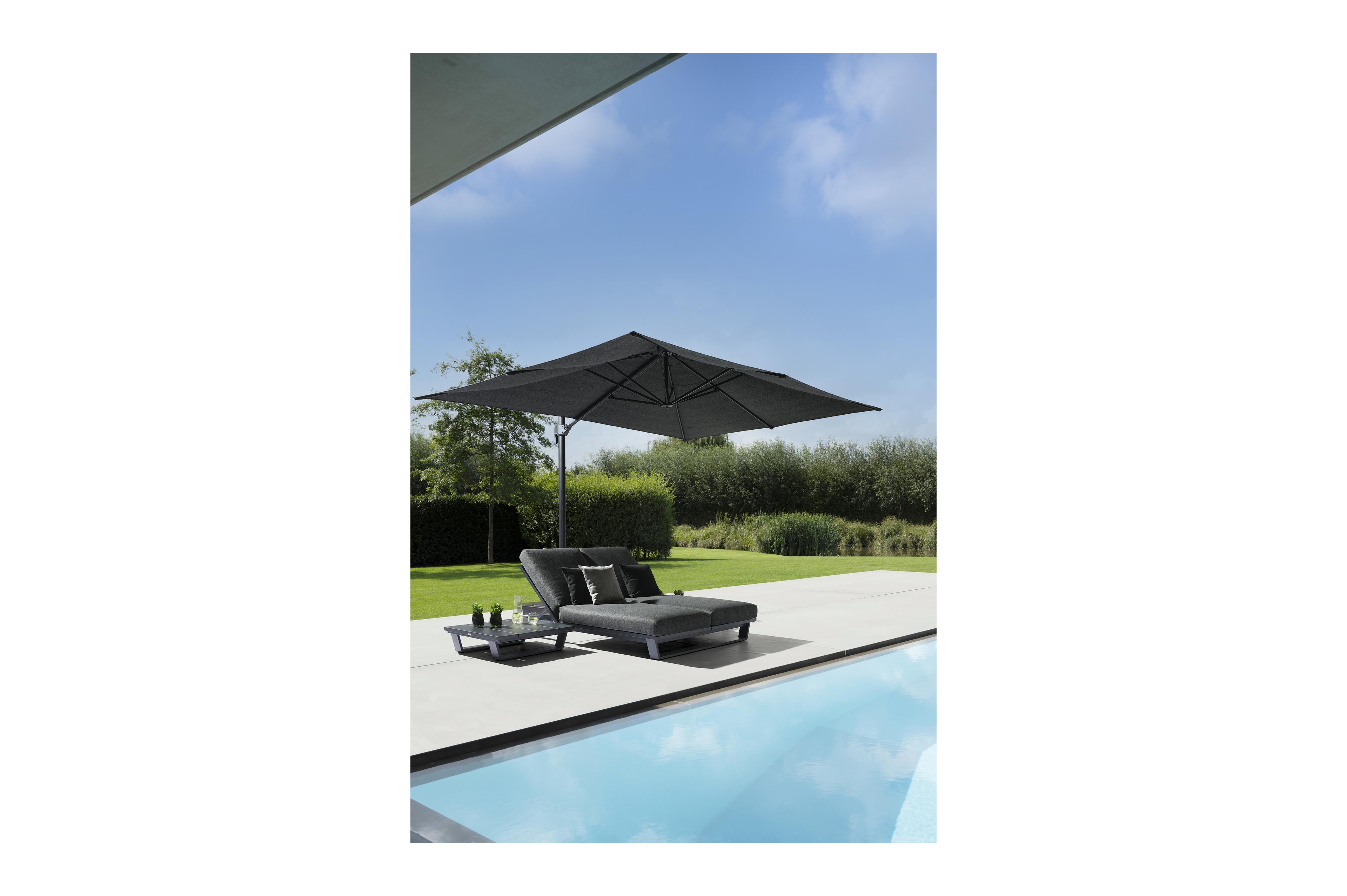 Lapido XL parasolvoet zwart beton van 160 kg