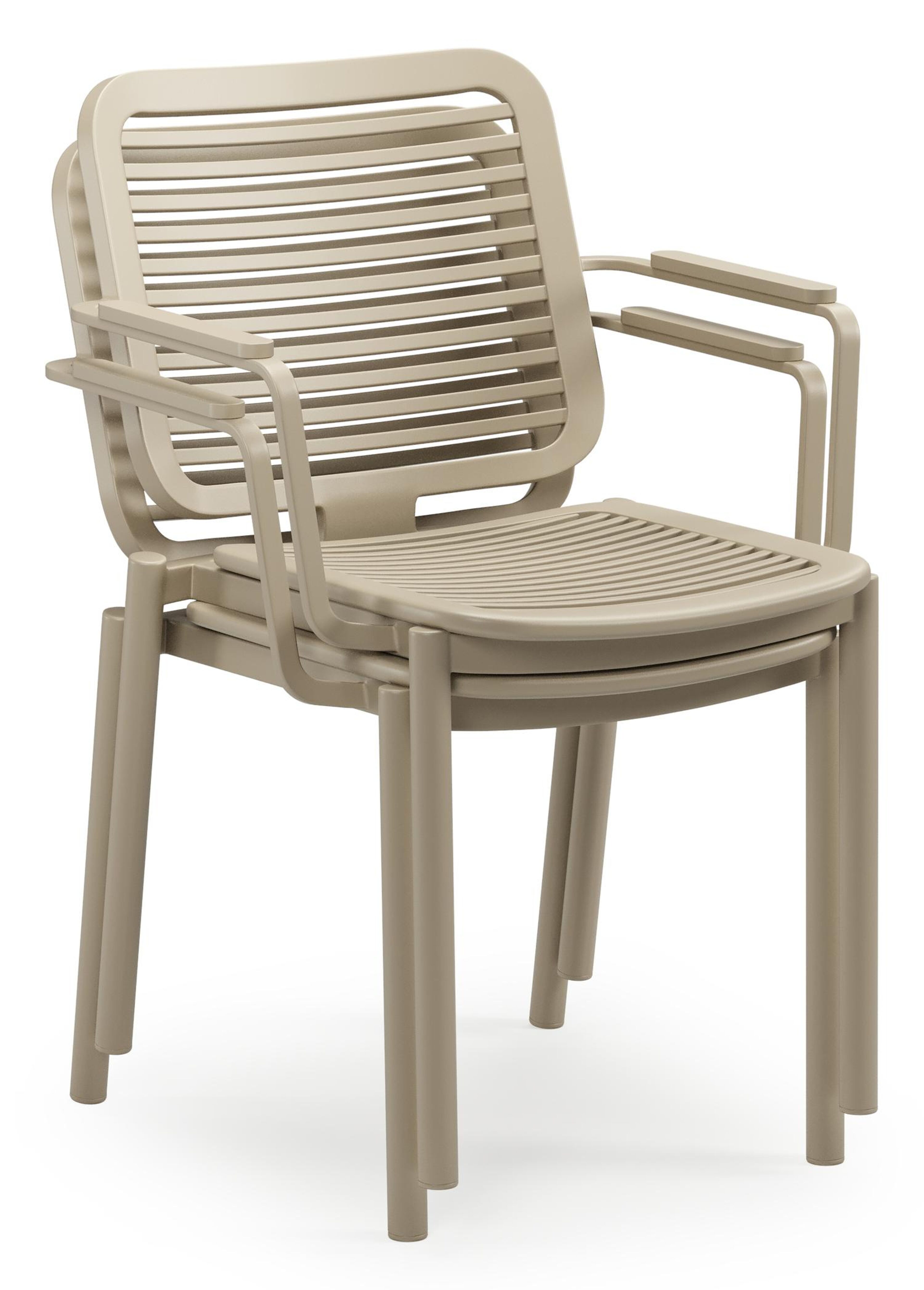 Chaise de jardin Fano en aluminium beige