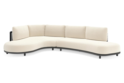 Chaise longue rechts + 2-zit