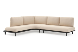 Chaise longue rechts + 2-zit