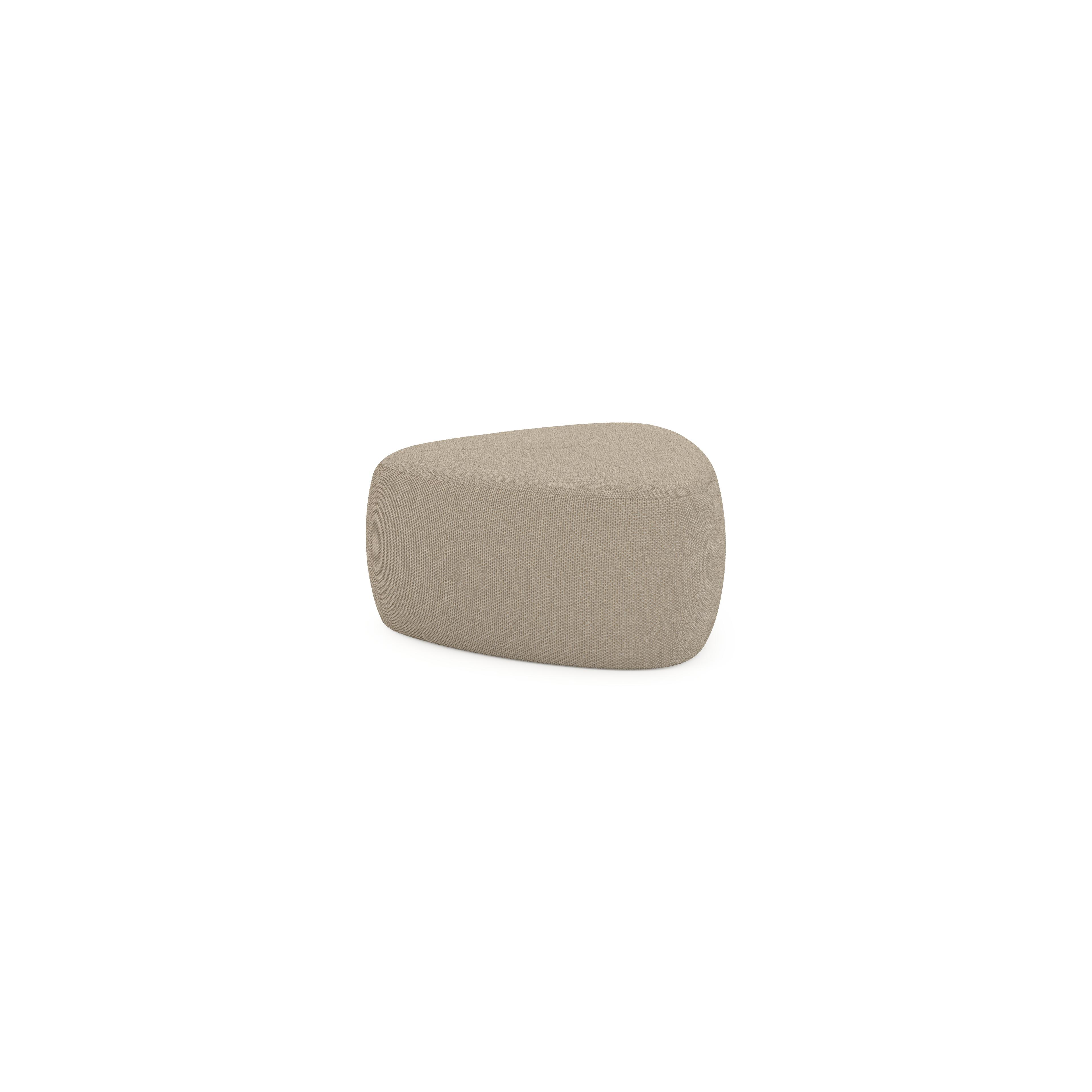 Masso poef in althea camel all weather cosytica - B 60 x D 60 x H 35 cm