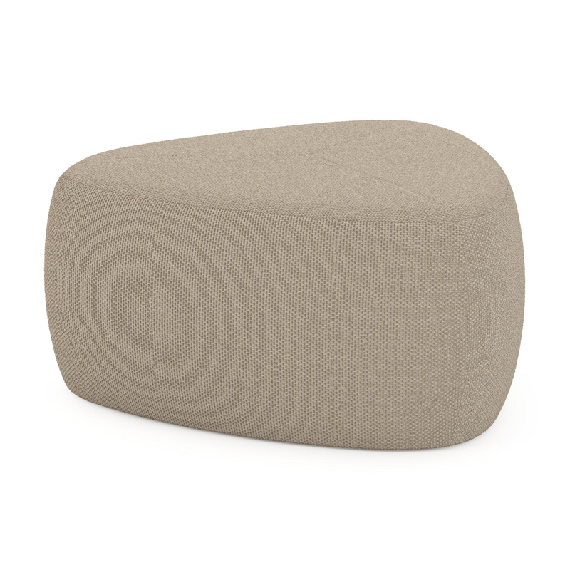 Masso poef in althea camel all weather cosytica - B 60 x D 60 x H 35 cm