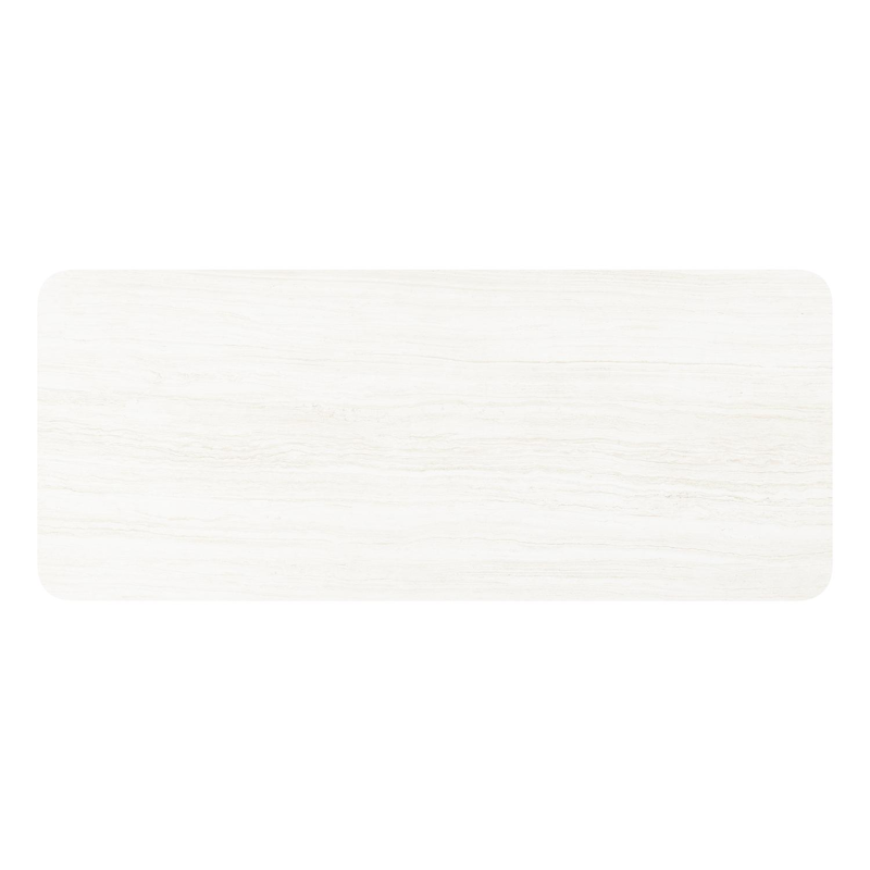 Orso tuintafel rechthoekig afgerond in zwart aluminium en volkeramiek calista - L 240 x B 100 x H 73.5 cm