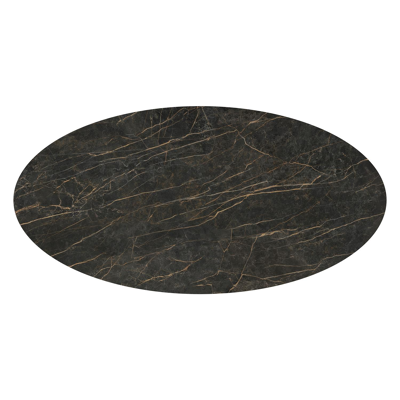 Fano tuintafel in zwart aluminium en volkeramiek black obsession - L 290 x B 148 x H 75 cm