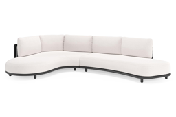 Chaise longue rechts + 2-zit