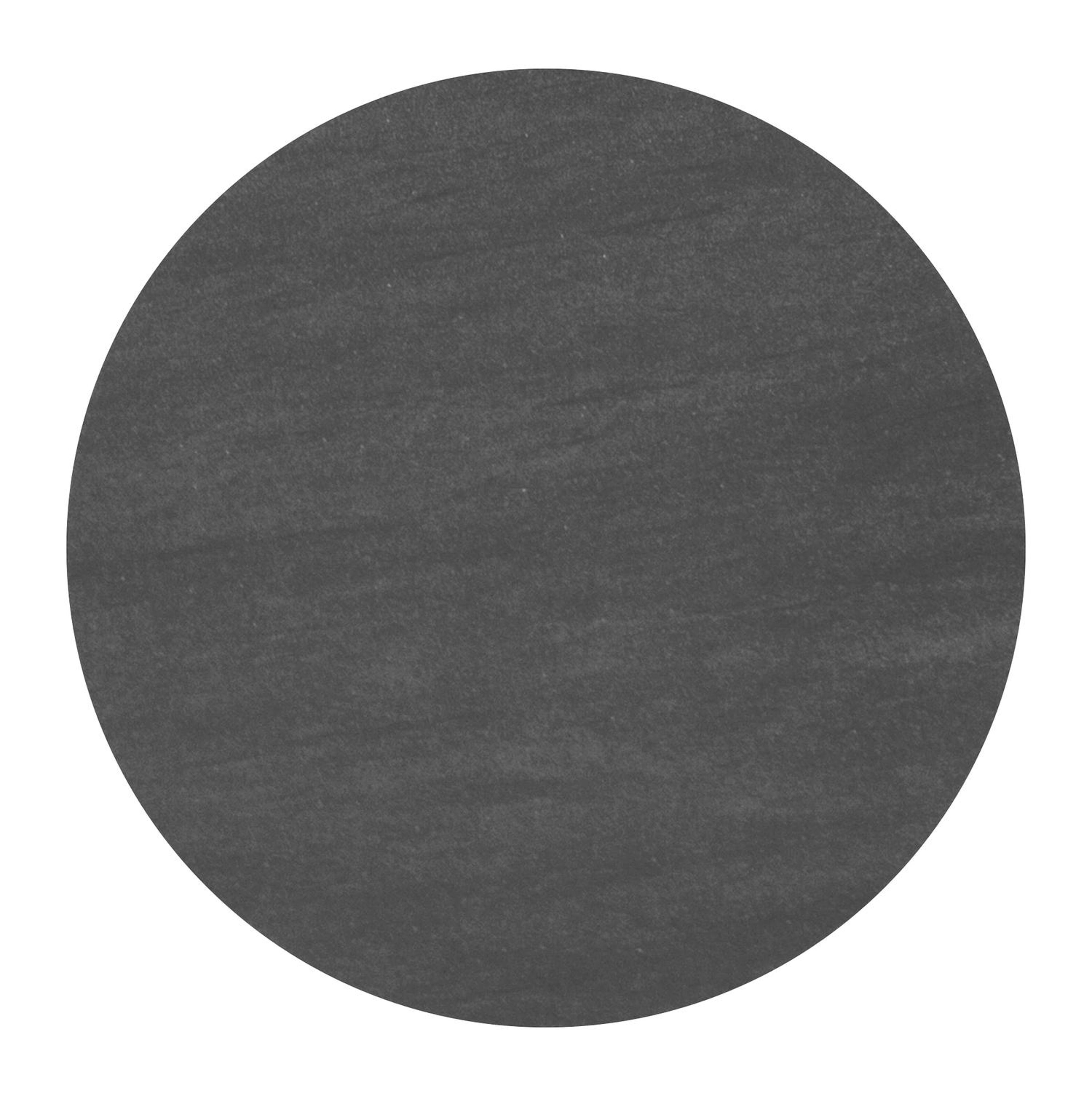 Bomero loungetafel rond in zwart aluminium en volkeramiek Basalt Black - Dia. 84 x - Dia. 84 x H 32 cm