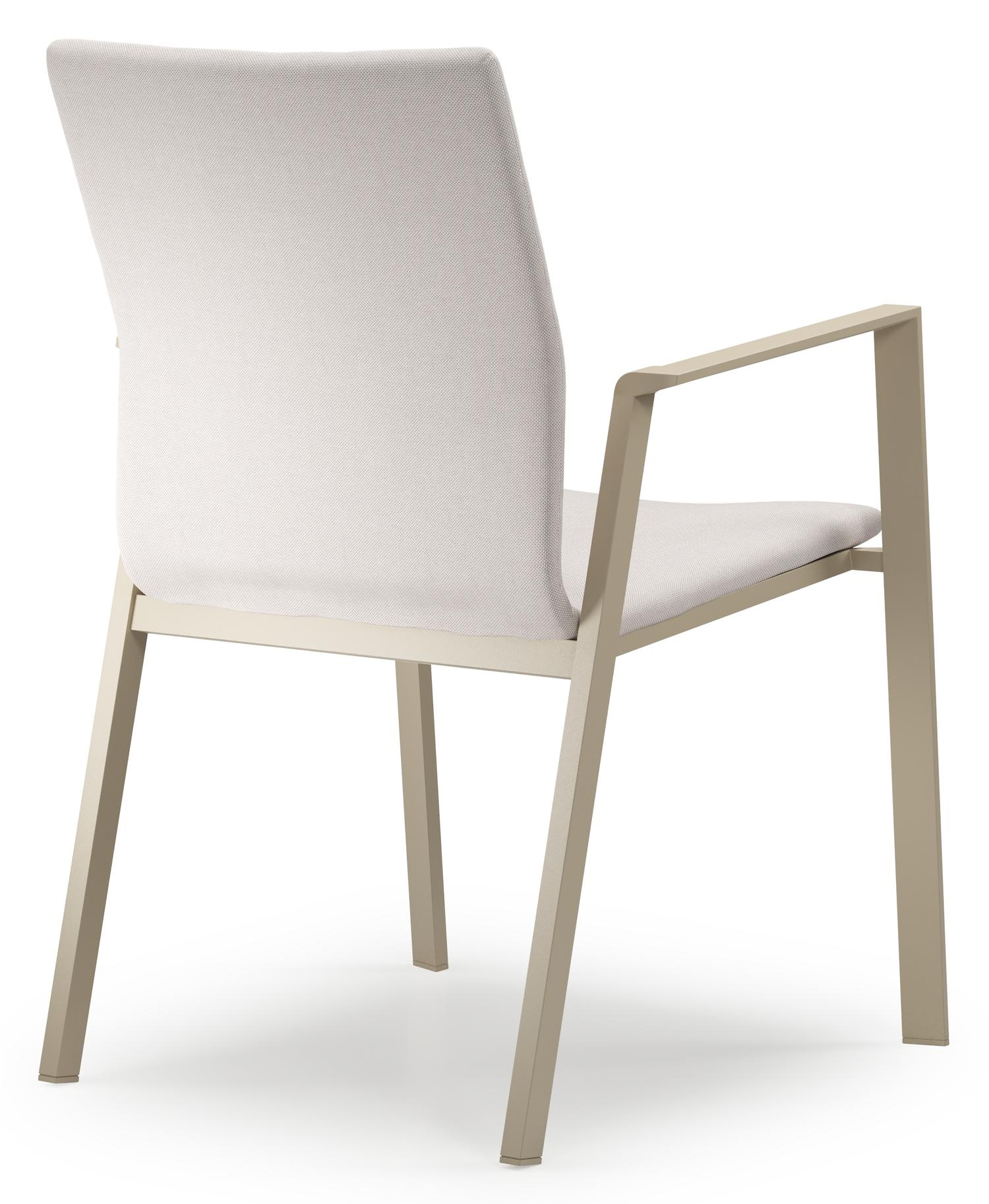 Mosa bootvormige tuinset in beige aluminium en teak natural finish met 6 Madura tuinstoelen
