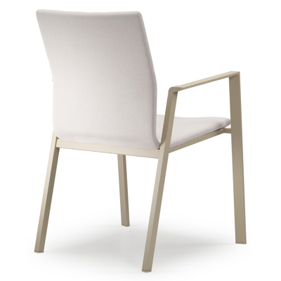 Madura tuinstoel in beige aluminium en beige comfort textileen