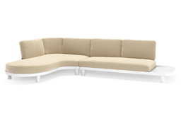Chaise longue rechts + 2-zit