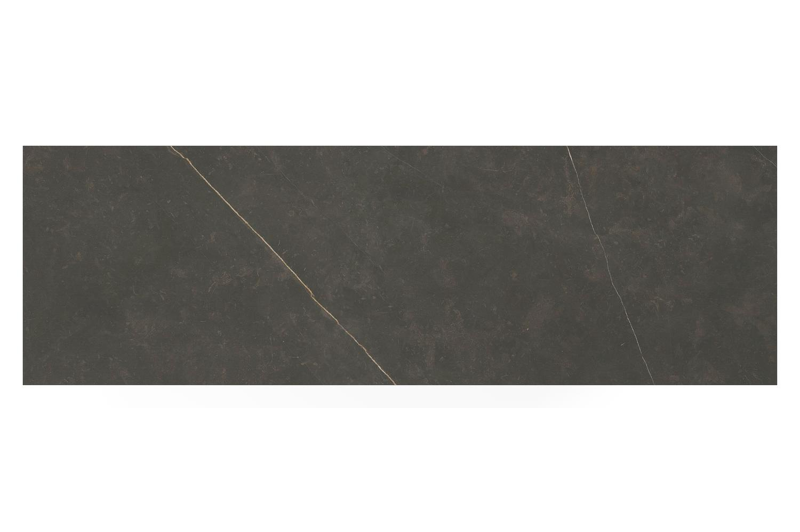 Table de bar Verato en aluminium blanc et céramique pleine Calatorao - Lg. 220 x Lrg. 70 x Haut. 105 cm