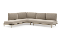 Chaise longue rechts + 2-zit