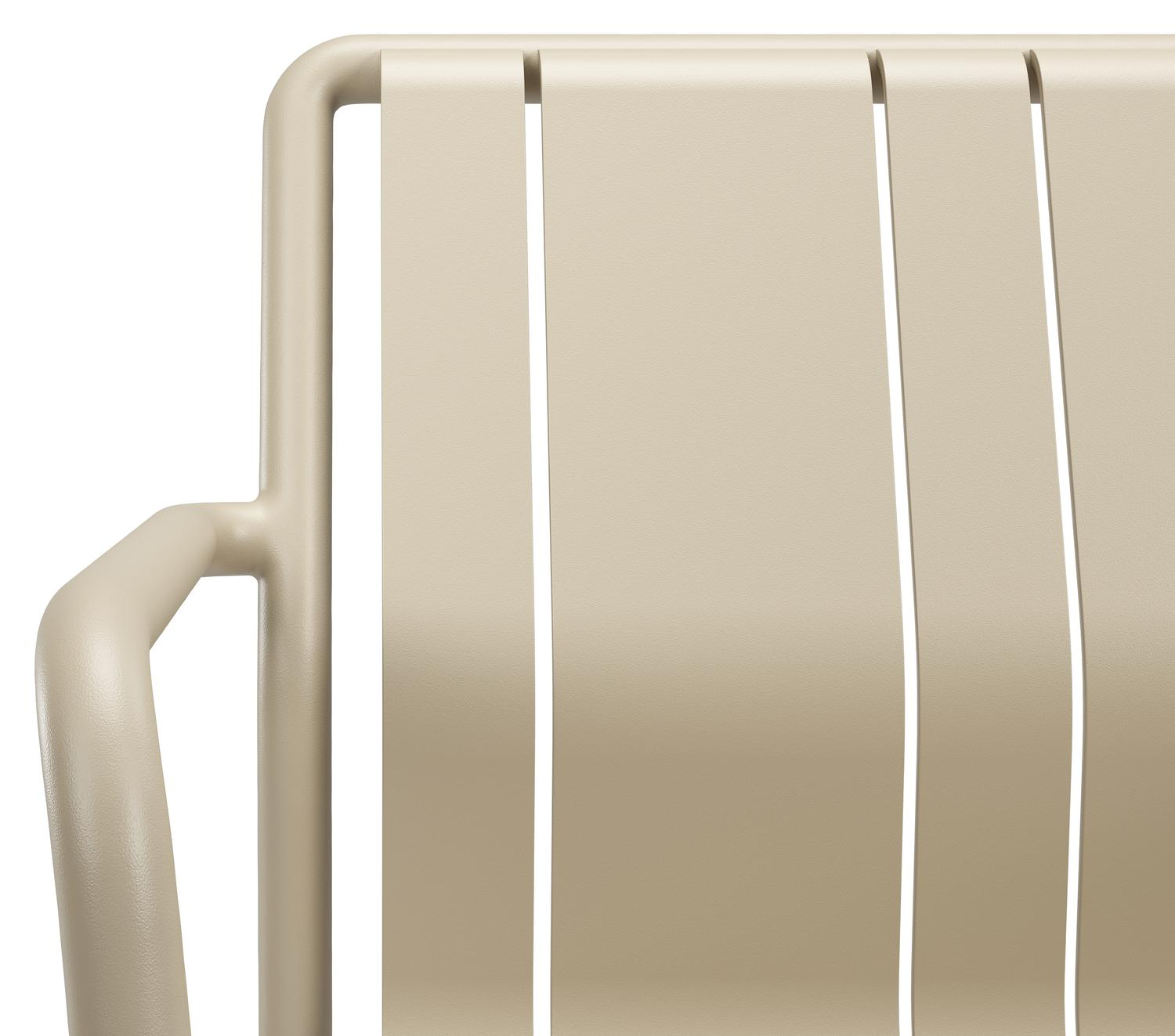 Bolito tuinstoel in beige aluminium