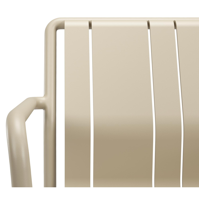 Bolito tuinstoel in beige aluminium