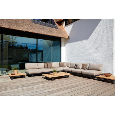 Sierkussen 55 x 55 cm in all weather sunbrella® luxe natte carbon beige